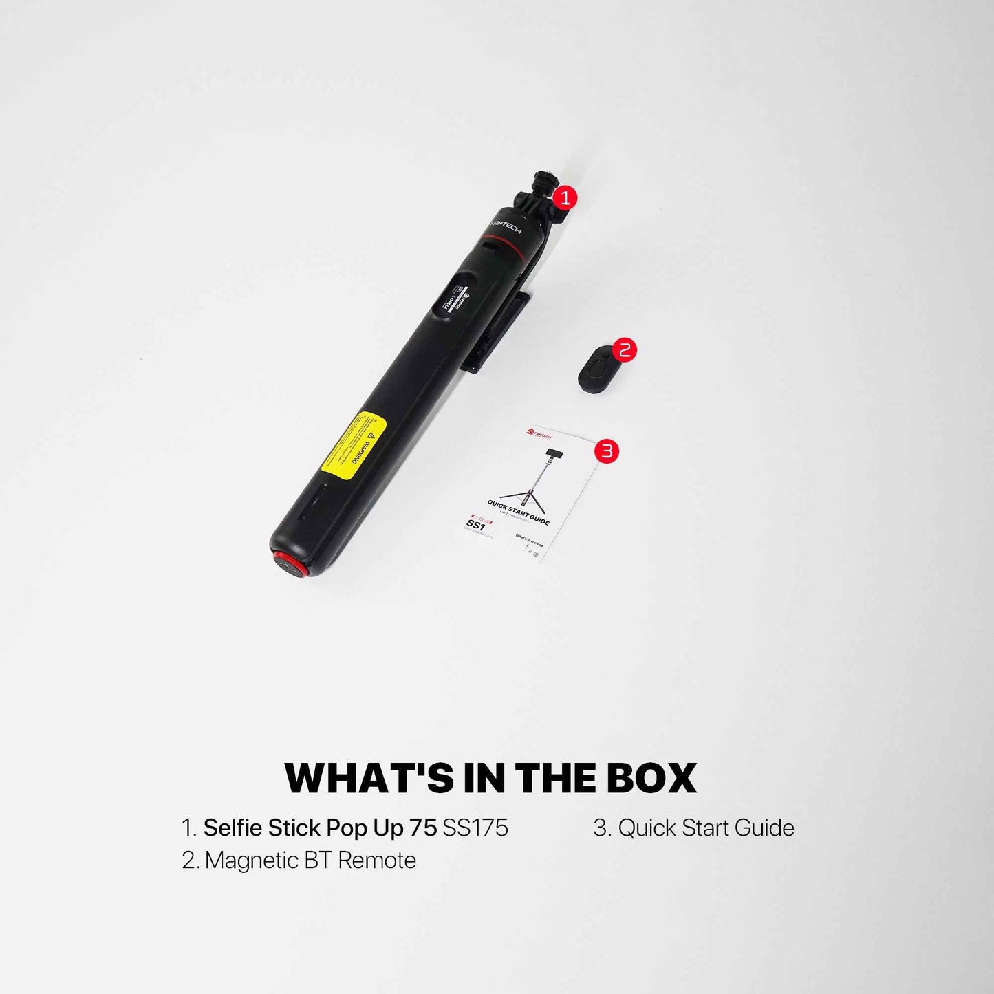 Fantech SS175 Selfie Stick Live Tripod Bluetooth Selfie 1.75m Stainless Steel Fill Light Rotatable 360° For Phones SS175