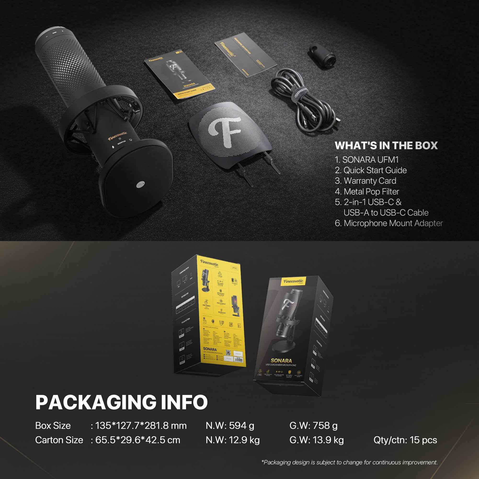 Fantech UFM1 USB Condenser Microphone Stand Cardioid, Bidirectional dan Omnidirectional dengan Inovasi Peredam Kebisingan