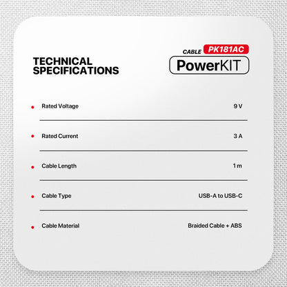 Fantech PowerKIT PK181AC Travel Charger Combo