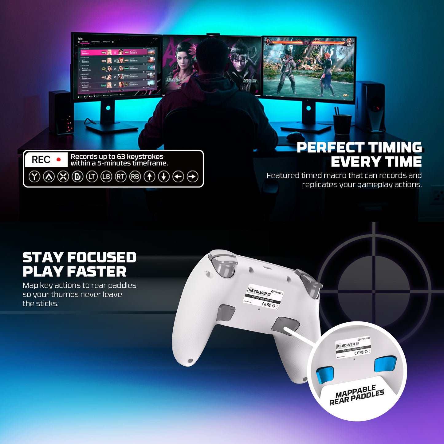 REVOLVER III WGP12S Gamepad HALL EFFECT