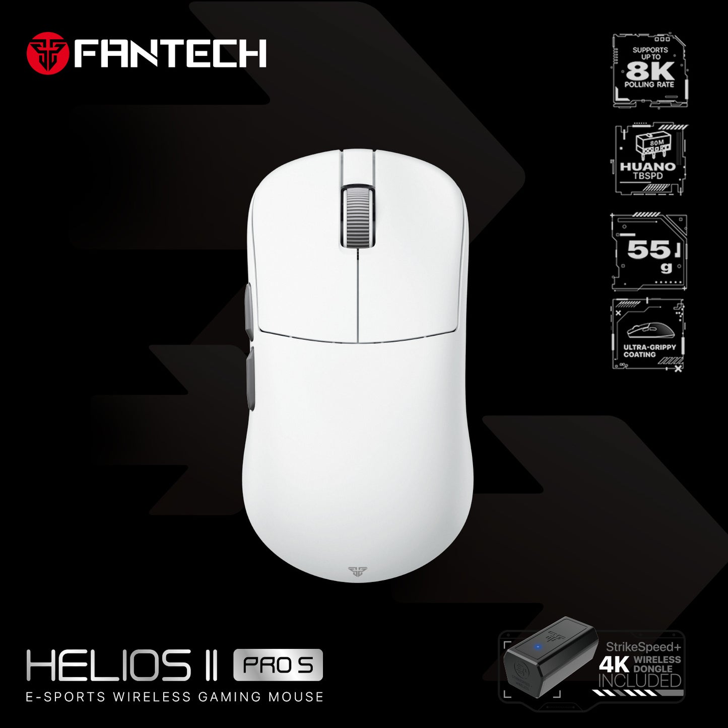 Mouse Gaming HELIOS II PRO S 8K 8K
