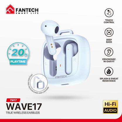 Fantech WAVE17 (TW17) True Wireless Earbuds.