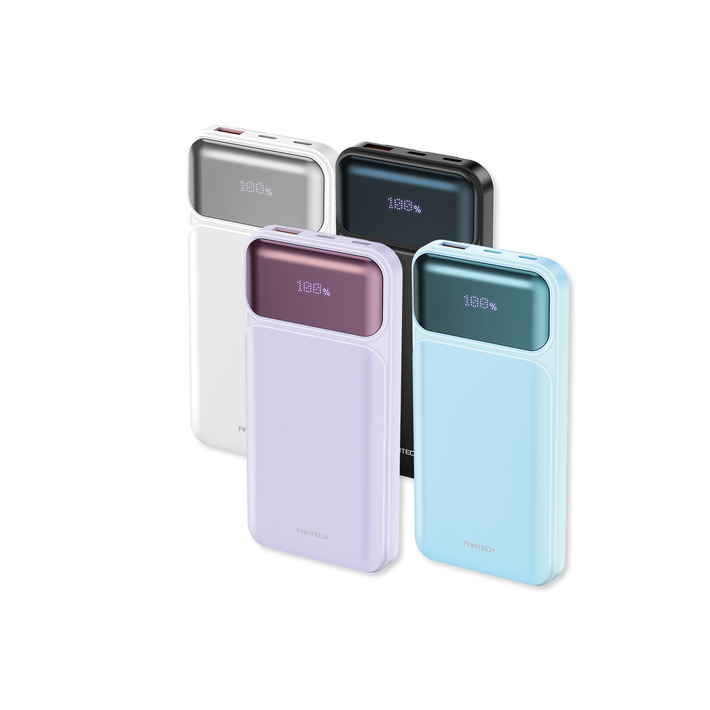 Fantech Powerbank Pesawat 22.5W 10000 mAh Fast Charging Mini LCD with Kabel Data Type C USB Lightning - PowerPack T2 - Fantech Indonesia