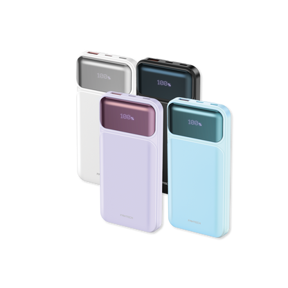 Fantech Powerbank Pesawat 22.5W 10000 mAh Fast Charging Mini LCD with Kabel Data Type C USB Lightning - PowerPack T2 - Fantech Indonesia