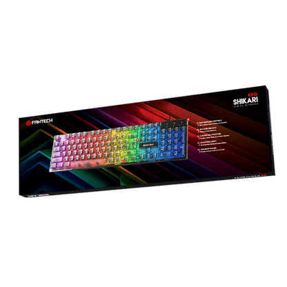 Fantech SHIKARI K515 Keycaps Transparan Keyboard Gaming RGB Membrane - Fantech Indonesia