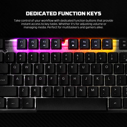 Fantech SHIKARI S K515S Keyboard Gaming Membrane RGB Transparent Cover Full Size