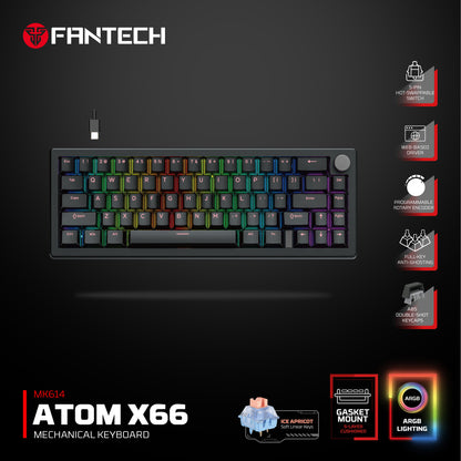 FANTECH ATOM X 66 MK614 MECHANICAL KEYBOARD