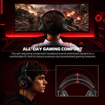 FANTECH LOOP 7.1 NEO HG32 GAMING HEADSET BLACK