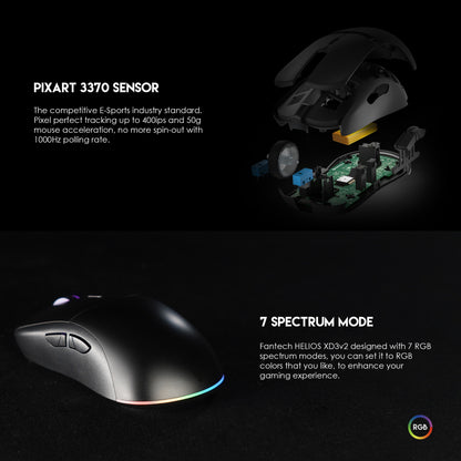 MOUSE GAMING PRO HELIOS XD3V2
