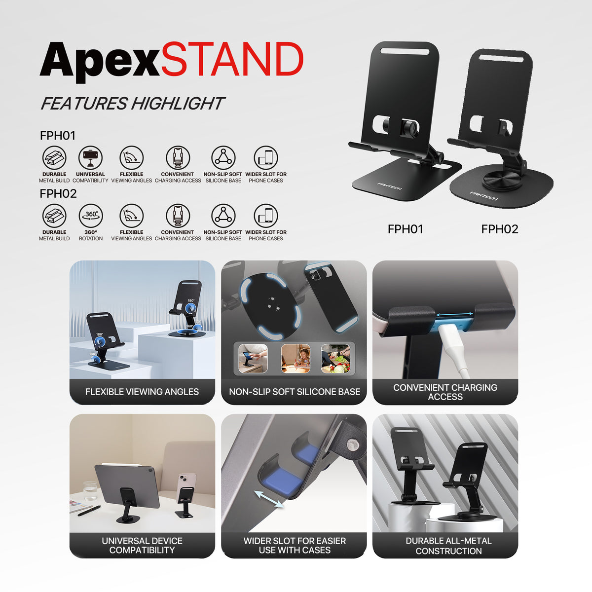 Apex Stand FPH01 Desk Phone Holder