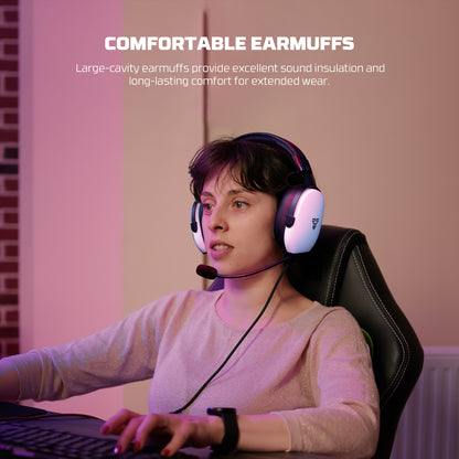 Fantech MH92 Carbon Headset Gaming Over-Ear Noise Cancelling - Multi-Platform PC PS4 PS5 Xbox
