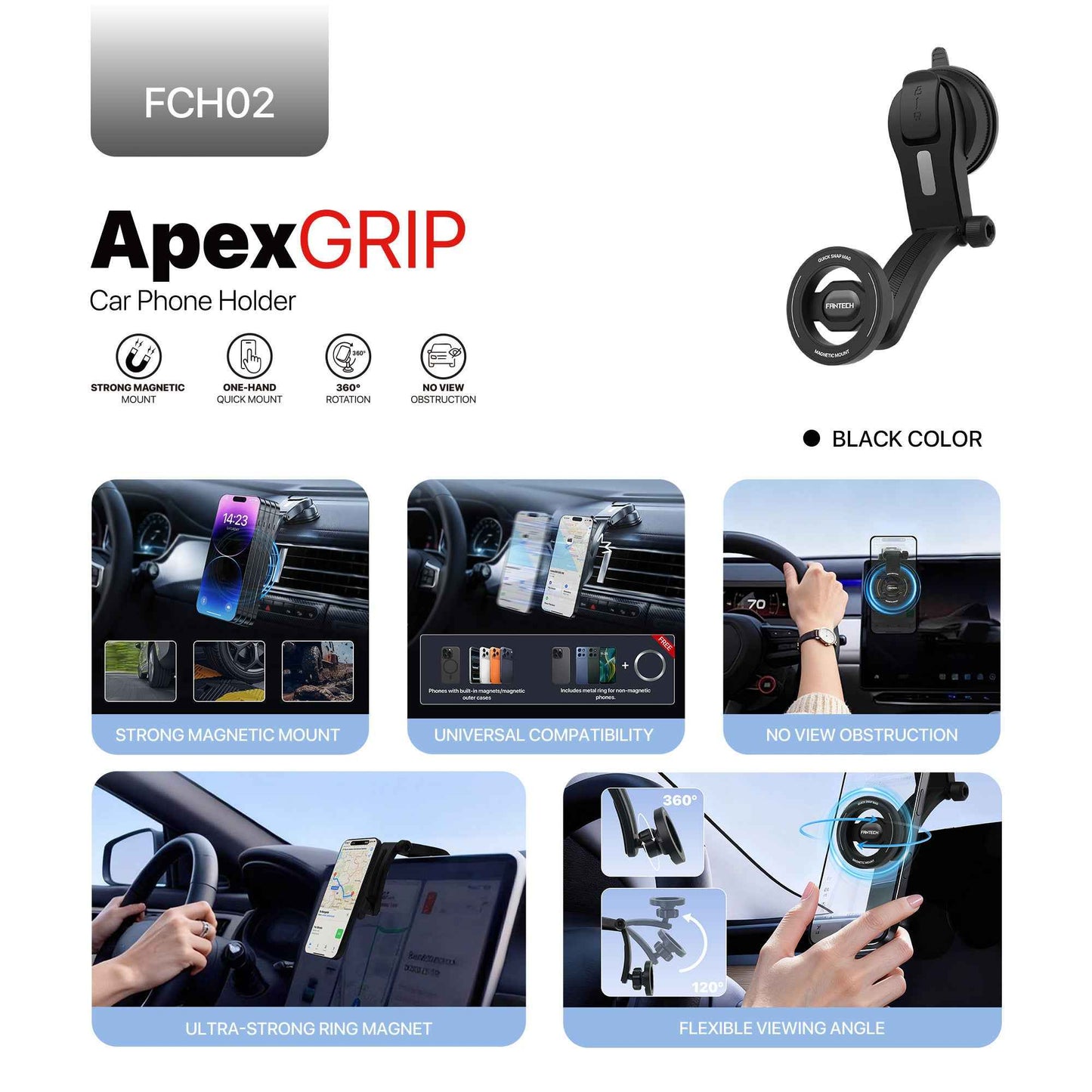 Fantech Magnetic Car Phone Holder FCH02