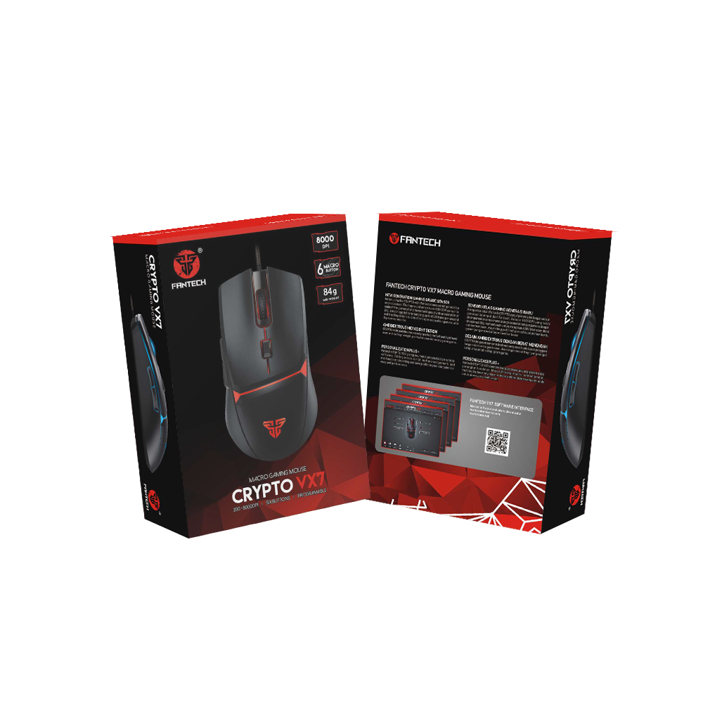 Fantech CRYPTO VX7 Mouse Gaming Macro - Fantech Indonesia