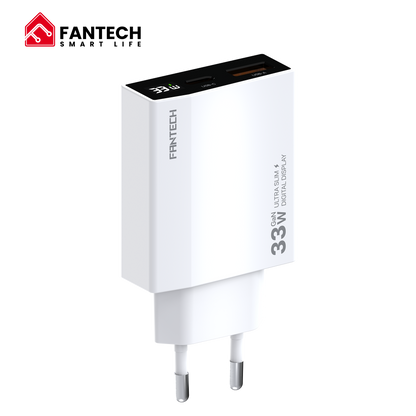 Fantech PowerPLUS PPS331 33W 2-Ports GaN Charger (PD+QC)