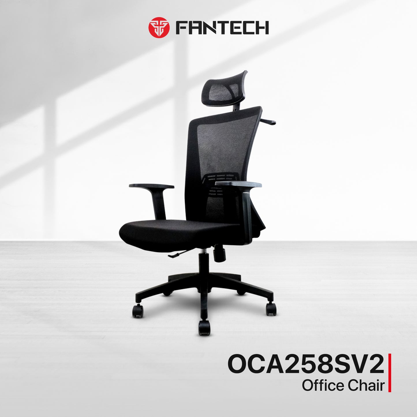 Fantech Kursi Kerja Kantor OCA258SV2 Kursi Kantor Premium ARM REST 3D Lembut