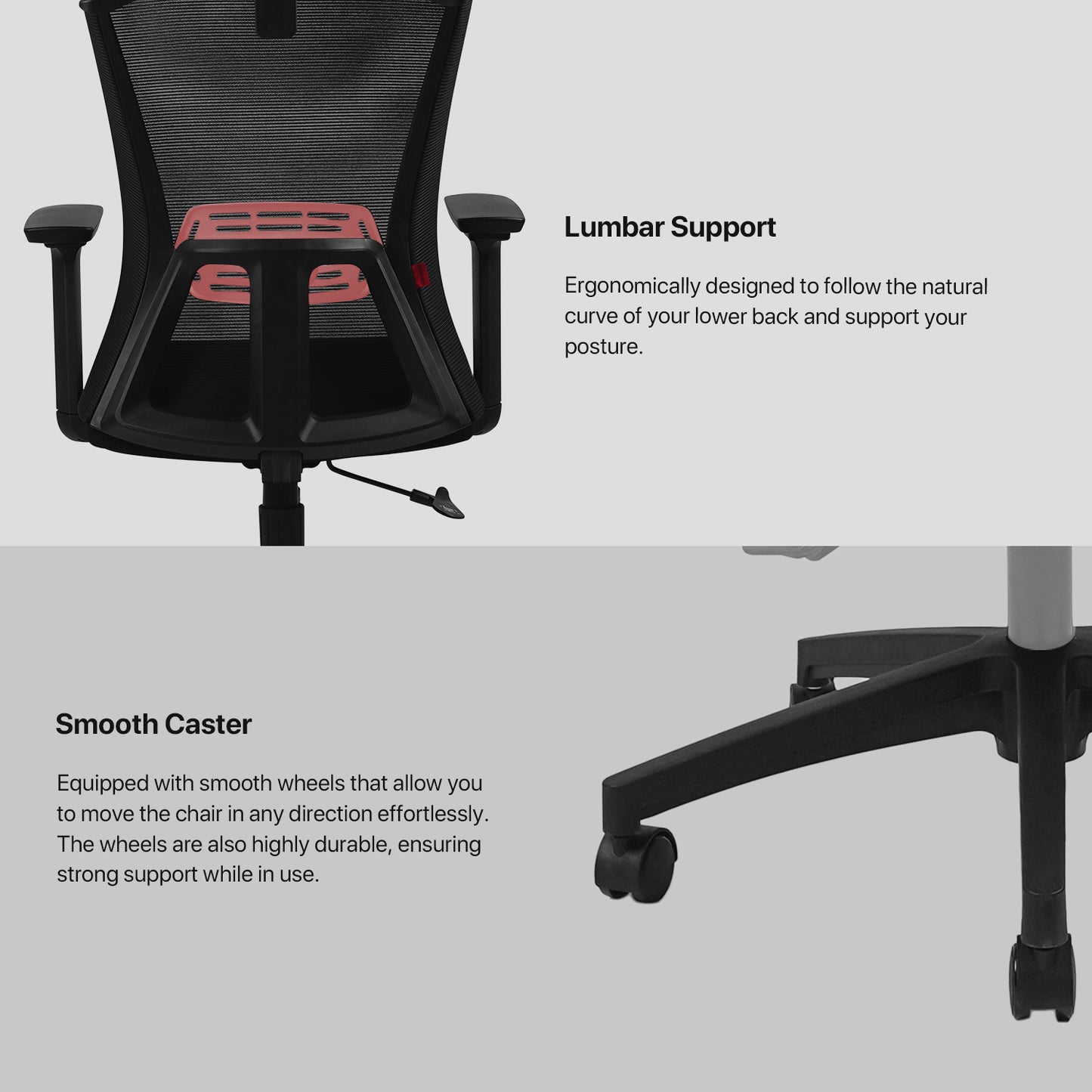 Fantech Kursi Kerja Kantor OCA258SV2 Kursi Kantor Premium ARM REST 3D Lembut