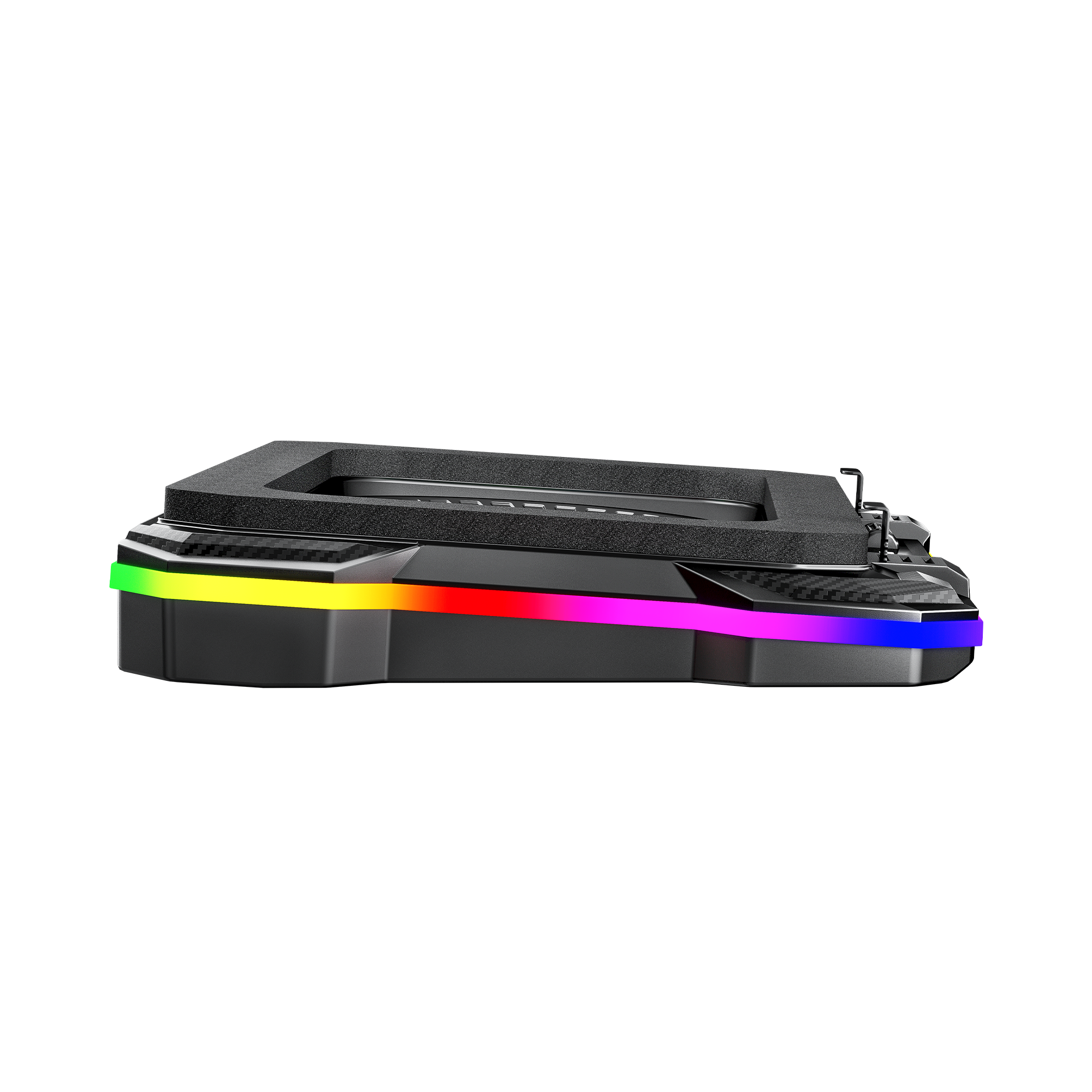 Fantech Cooling Pad RGB NC22 Notebook Cooler with Phone Holder Adjustable Fan Speed up to 14kg 19 inch laptop gaming
