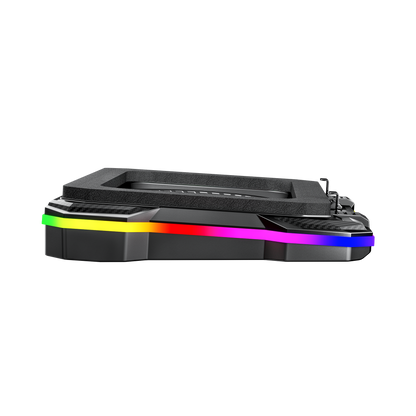 Fantech Cooling Pad RGB NC22 Notebook Cooler with Phone Holder Adjustable Fan Speed up to 14kg 19 inch laptop gaming - Fantech Indonesia