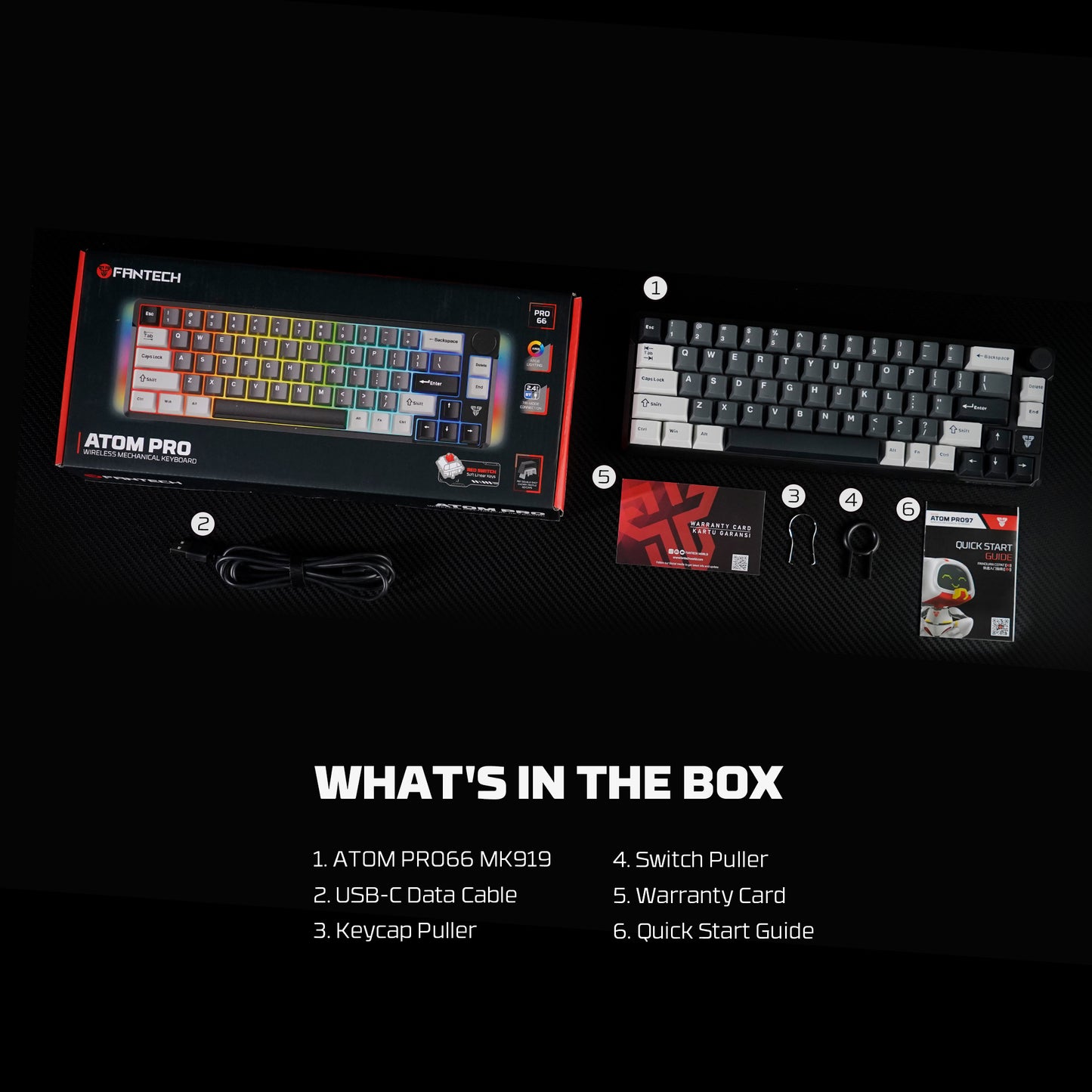 ATOM PRO66 MK919 Keyboard Gaming Terbaik