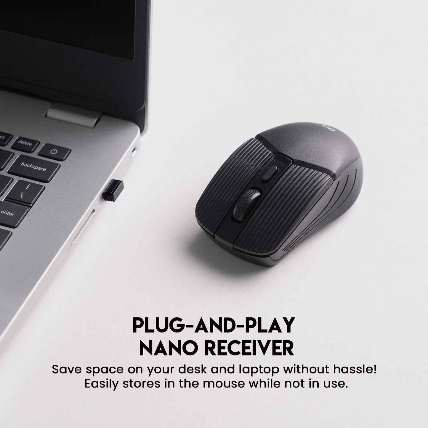 FANTECH GO W605 Wireless Mouse Ringan Portable Plug & Play Nano Receiver DPI 1600 Optical Tracking Hemat Energi