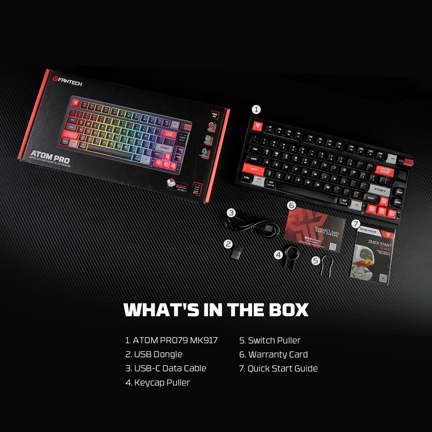 ATOM PRO Keyboard hot swappable