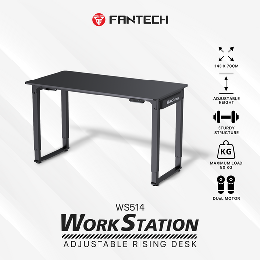 Fantech Meja Komputer Elektrik Adjustable Work Station WS514 Meja Belajar