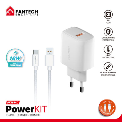 Fantech PowerKIT PK181AC Travel Charger Combo