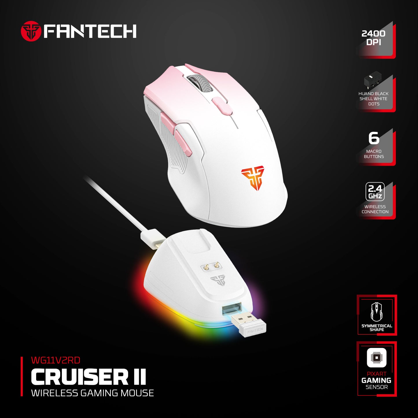 FANTECH CRUISER II WG11V2RD GAMING MOUSE