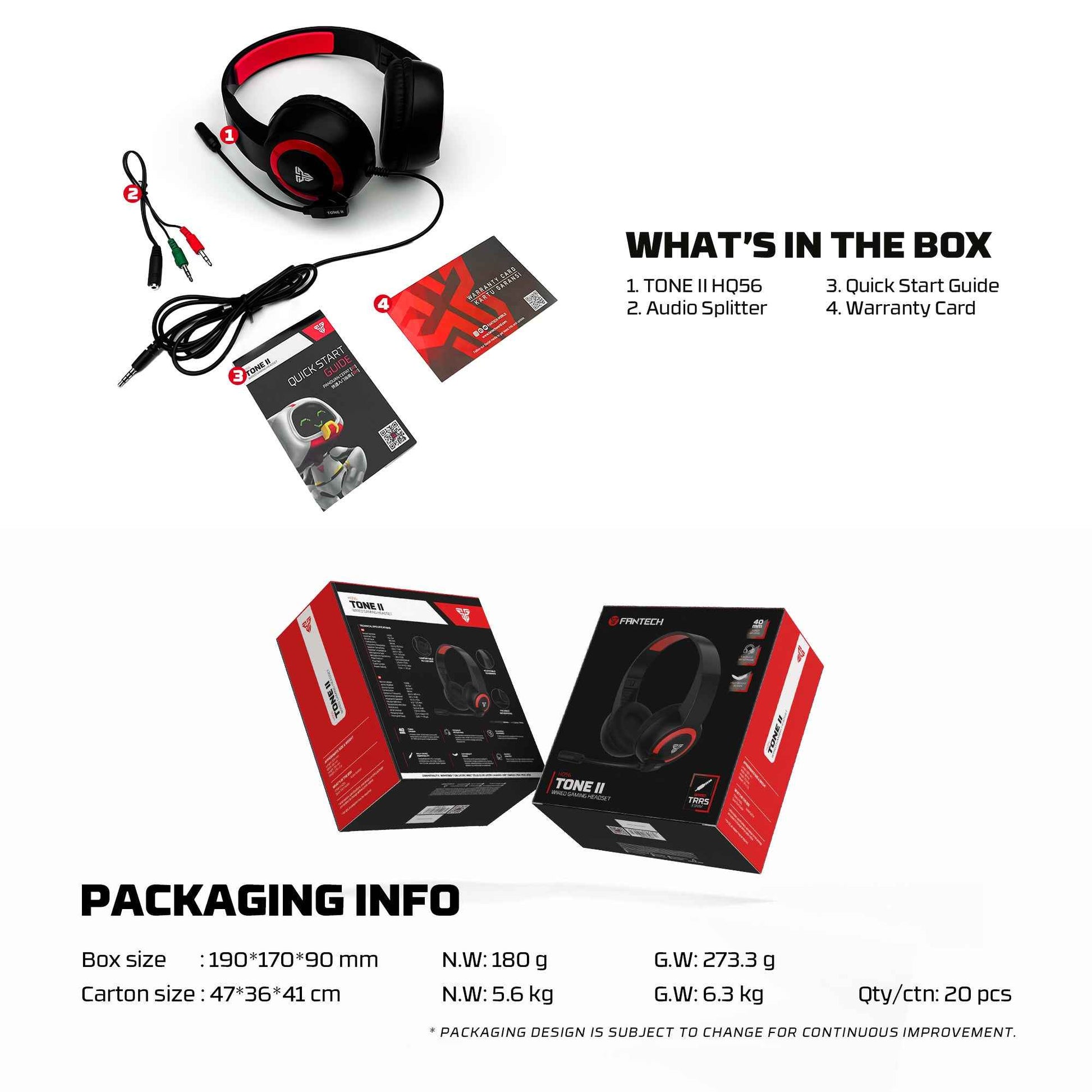 FANTECH TONE II HQ56 GAMING HEADSET