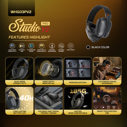 FANTECH STUDIO PRO WHG03PV2 WIRELESS HEADSET