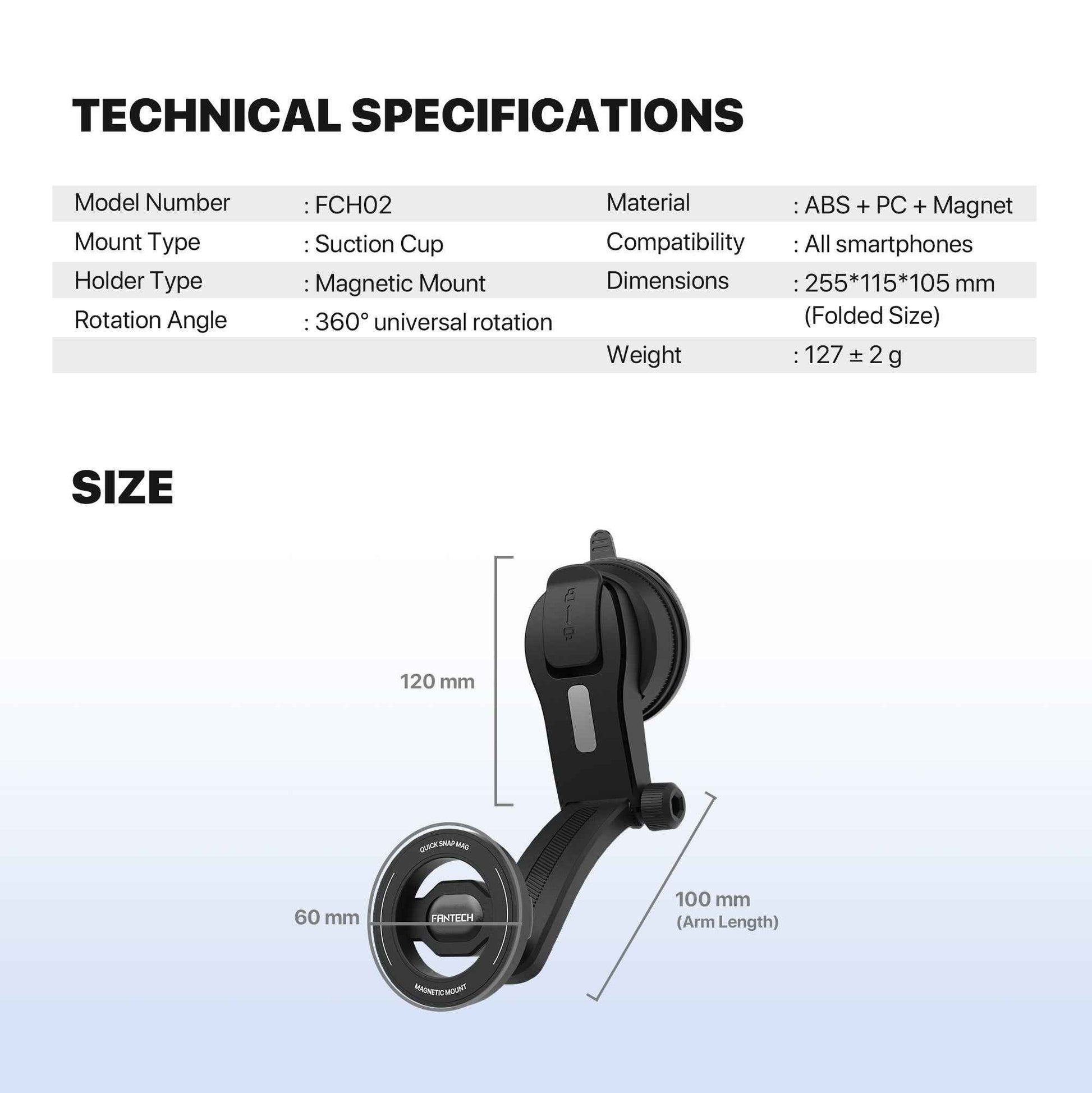 Fantech Magnetic Car Phone Holder FCH02