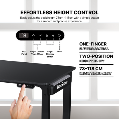 Fantech Meja Komputer Elektrik Adjustable Work Station WS514 Meja Belajar