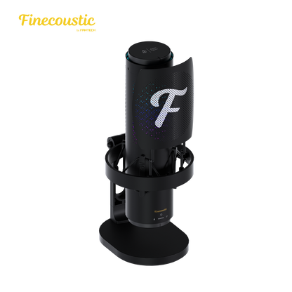 Fantech UFM1 USB Condenser Microphone Stand Cardioid, Bidirectional dan Omnidirectional dengan Inovasi Peredam Kebisingan