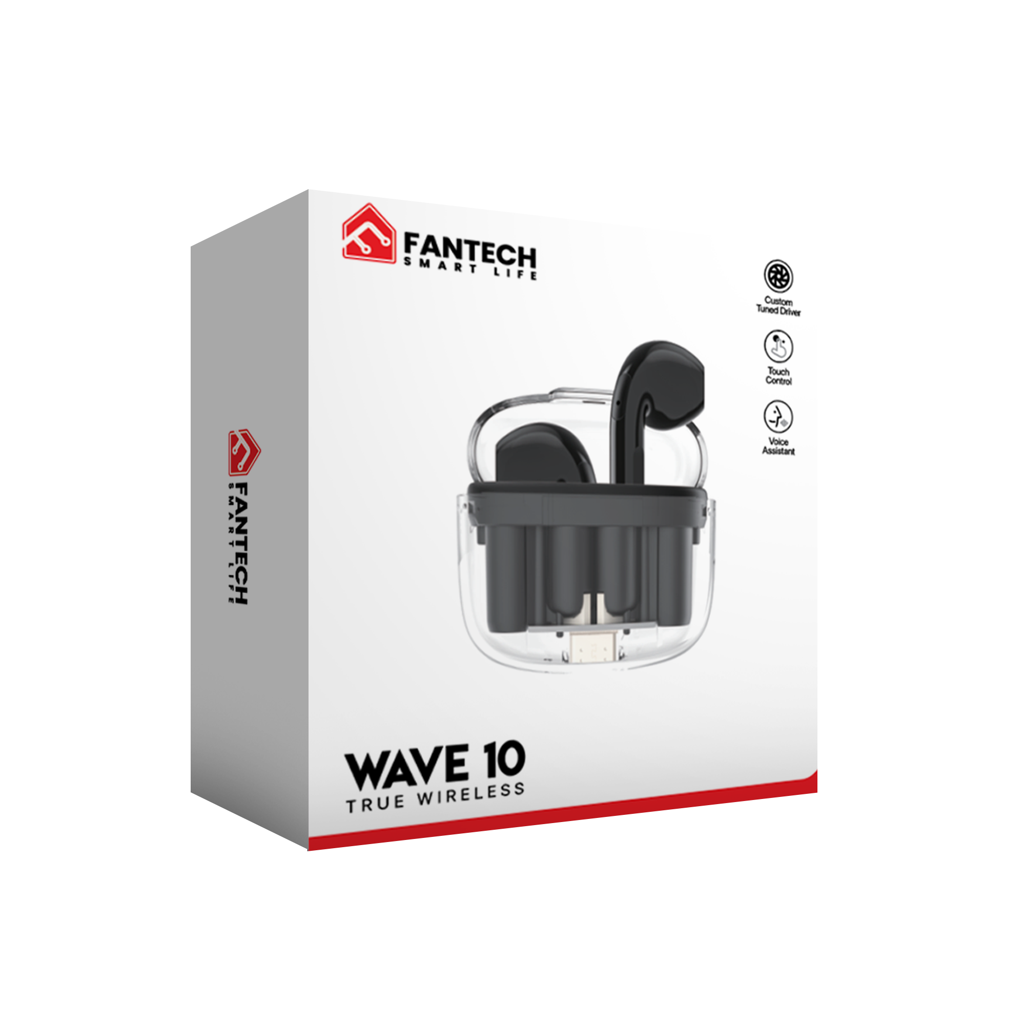 Fantech TWS Bluetooth Wireless Wave 10 TW10 Built-in Microphone - Fantech Indonesia
