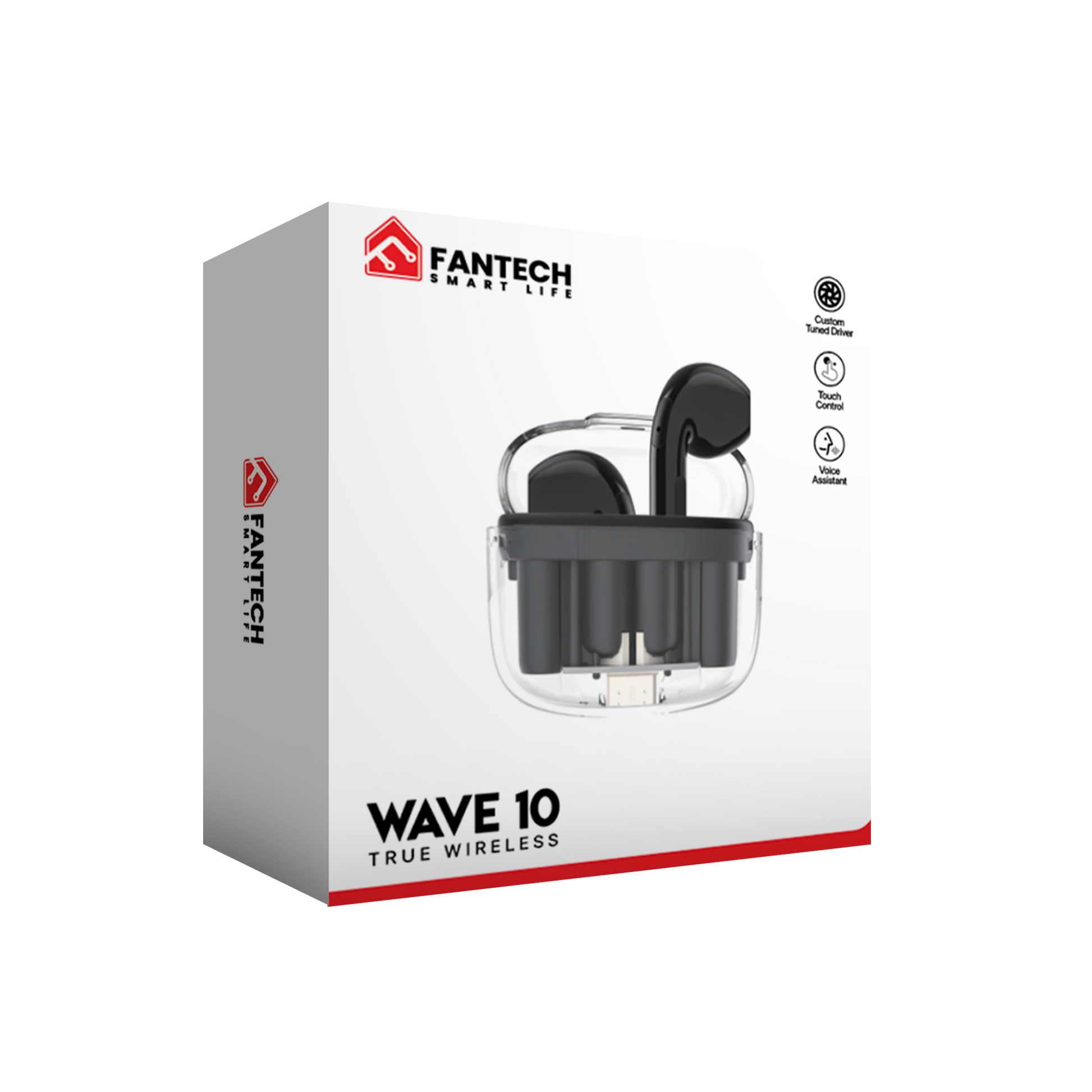 Fantech TWS Bluetooth Wireless Wave 10 TW10 Built-in Microphone - Fantech Indonesia