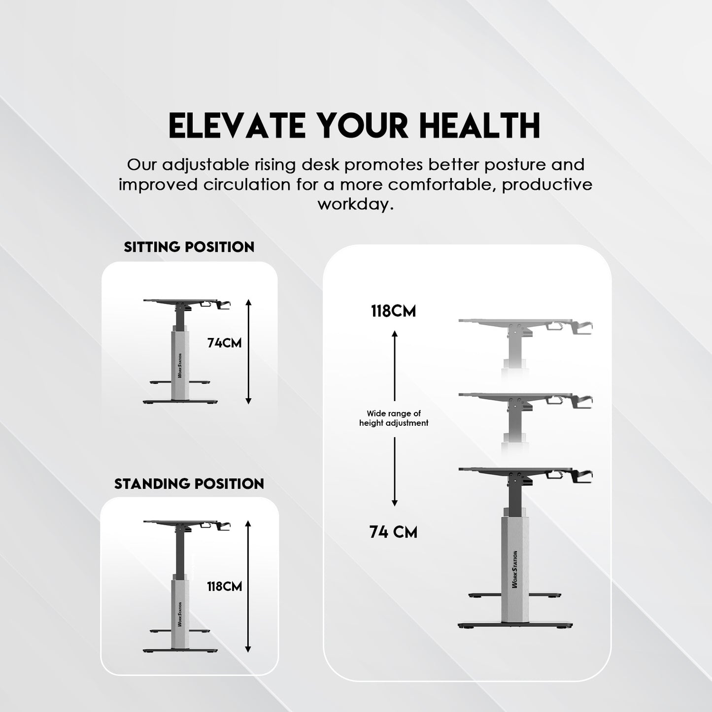 WORK STATION WS414 ELECTRIC ADJUSTABLE DESK