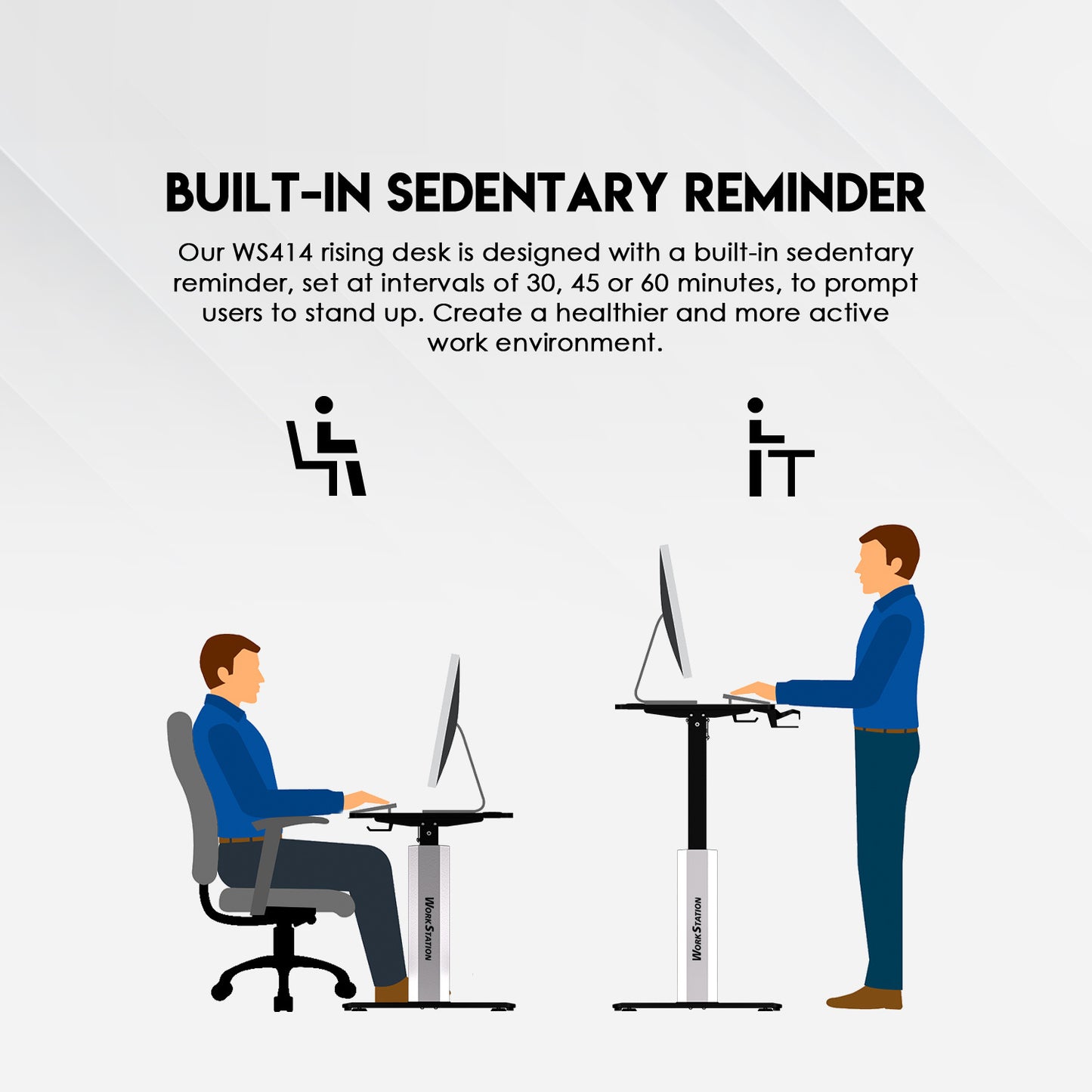 WORK STATION WS414 ELECTRIC ADJUSTABLE DESK