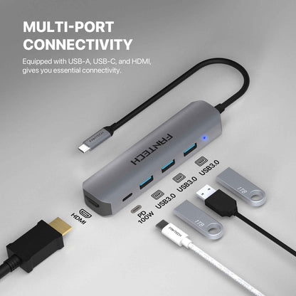 FANTECH HC052 Converter USB Hub Type C 5 in 1
