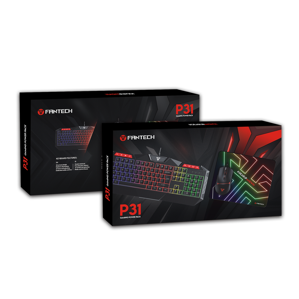Fantech 3 in 1 Combo Keyboard Mouse Mousepad  P31 Gaming - Fantech Indonesia