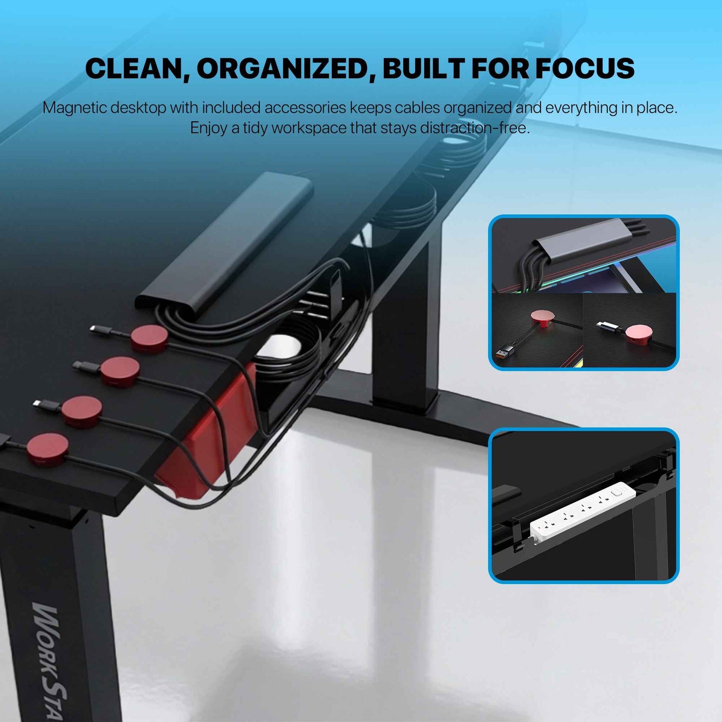 Meja Gaming & Kerja Adjustable Fantech ZURICH DW314