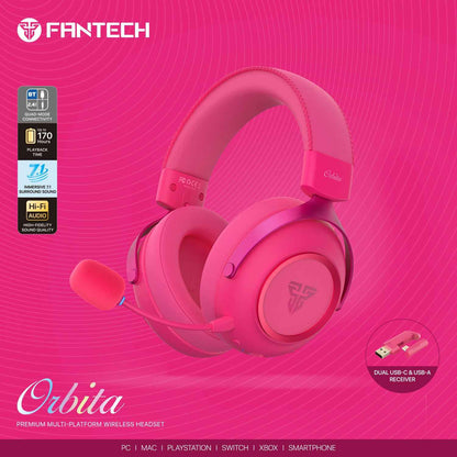 Fantech Orbita WHG07 Wireless Gaming Headset Quad Mode 7.1 Surround