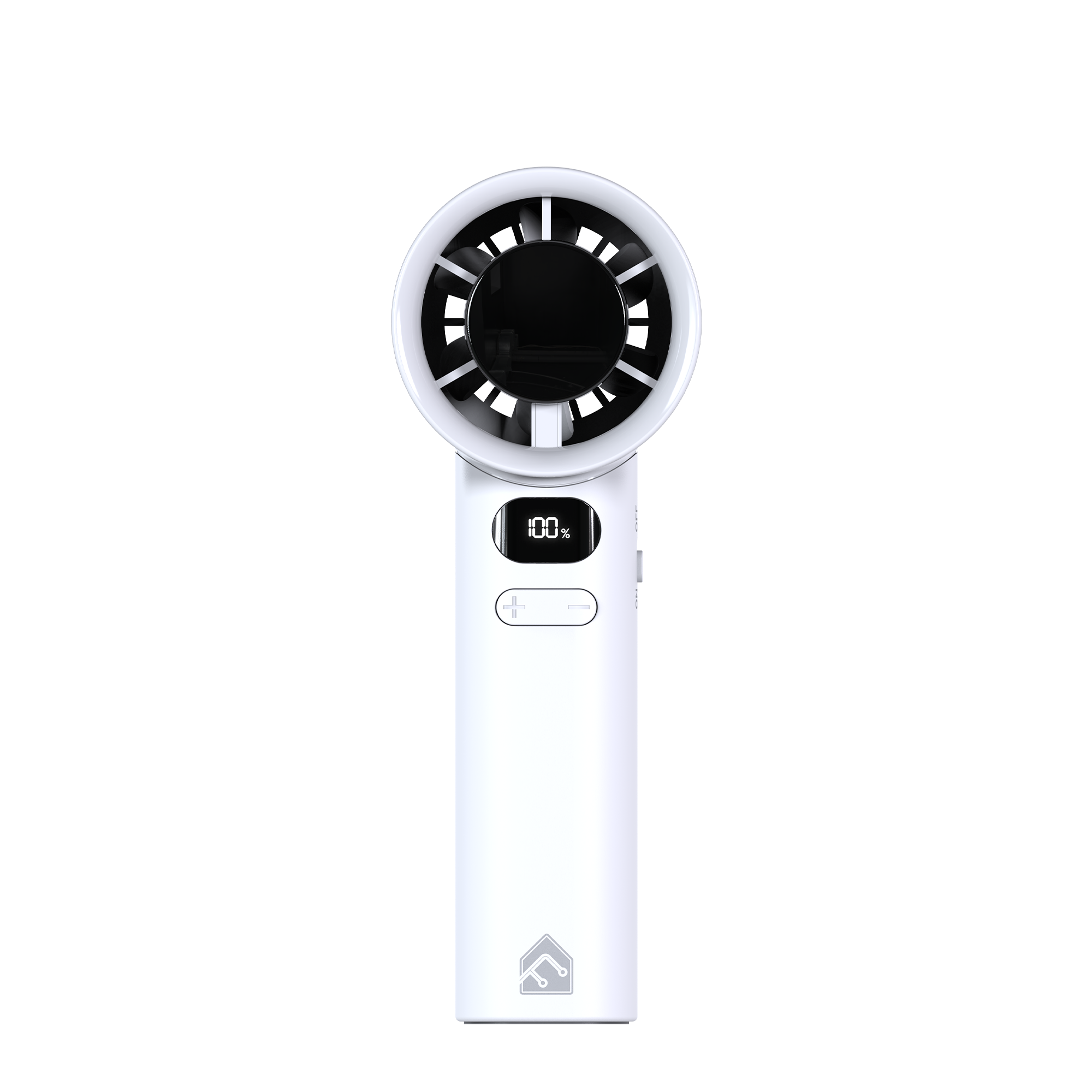 Fantech Life Portable Cooler PAC2 - Mini Handheld Fan, Powerful Airflow, 120-Speed Adjustment, LCD Display