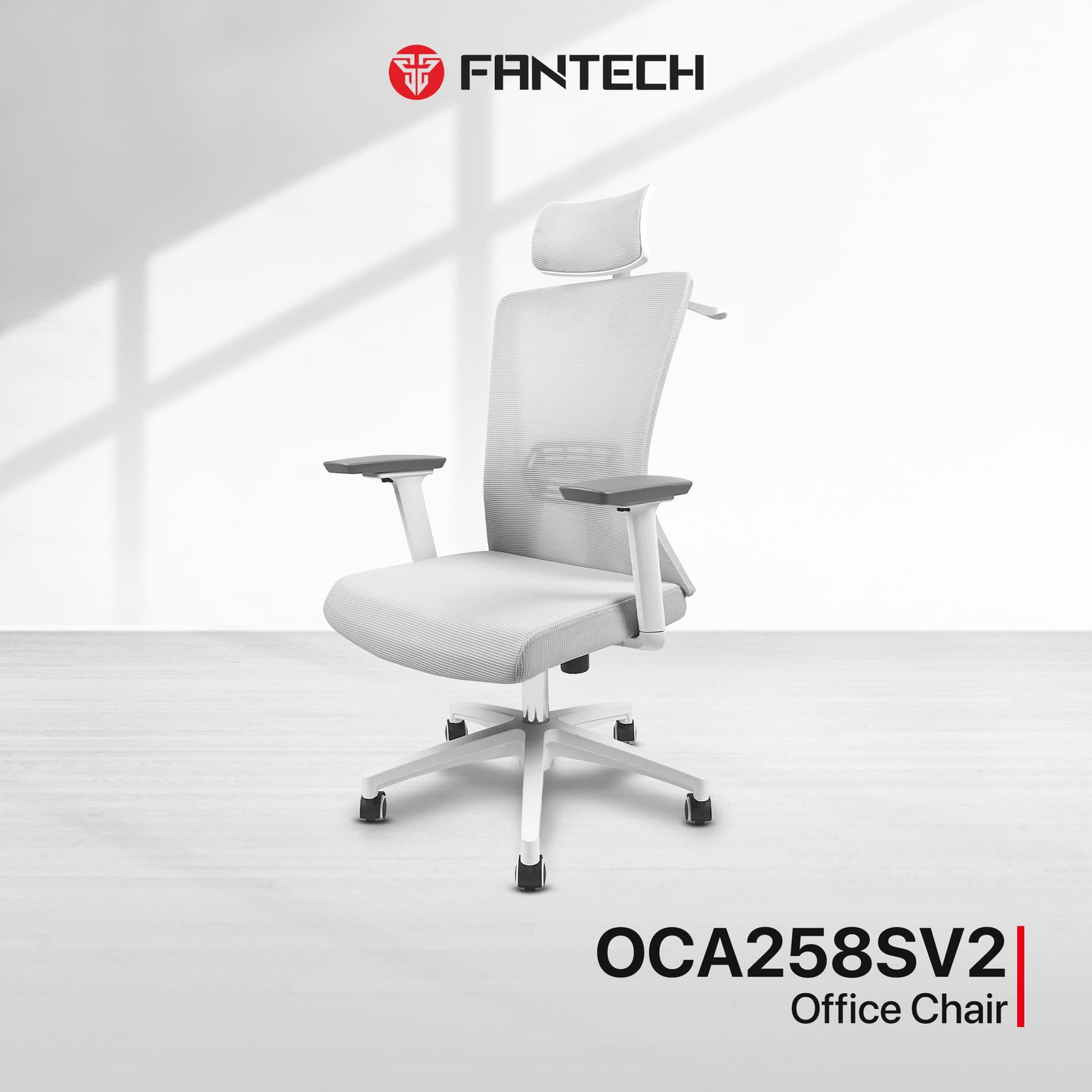 Fantech Kursi Kerja Kantor OCA258SV2 Kursi Kantor Premium ARM REST 3D Lembut