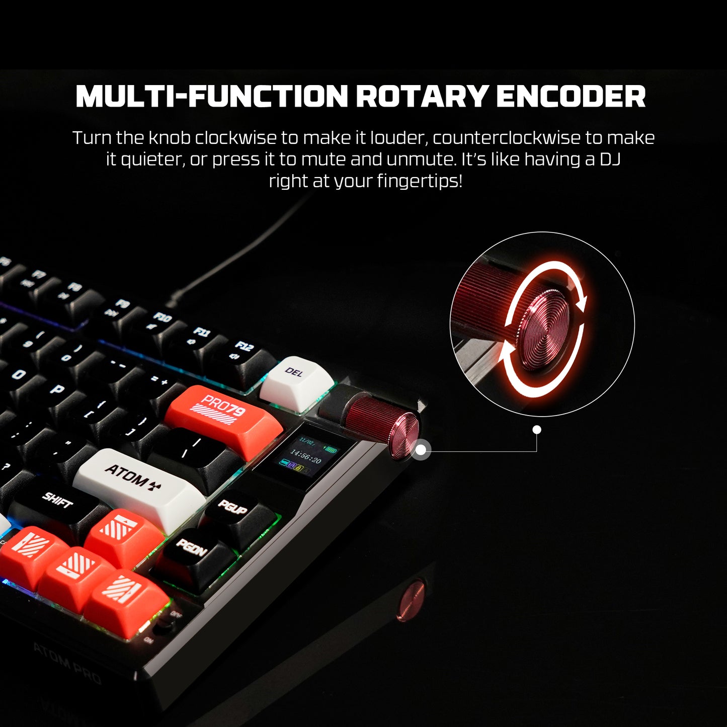 ATOM PRO Keyboard hot swappable