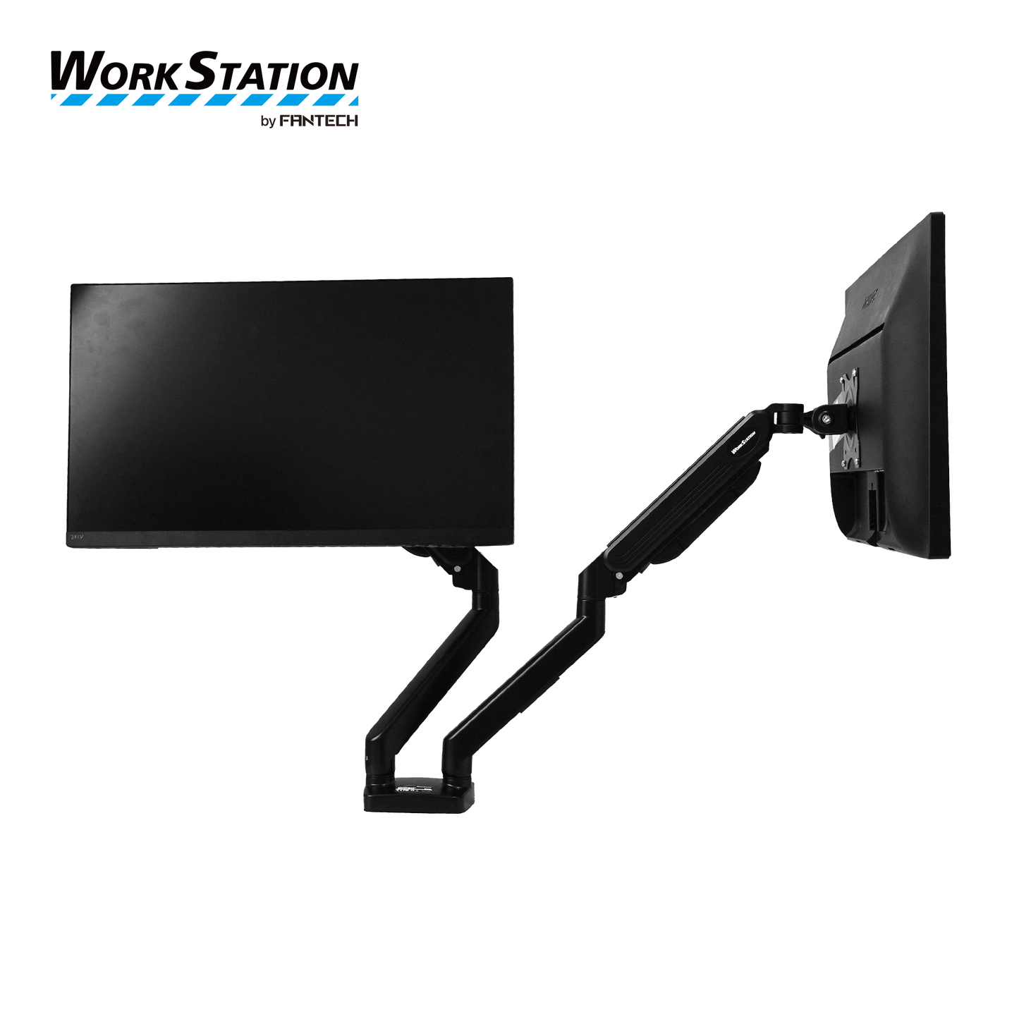 WORK STATION PRO MOUNT DUAL ARM MBD1 MONITOR BRACKET BLACK