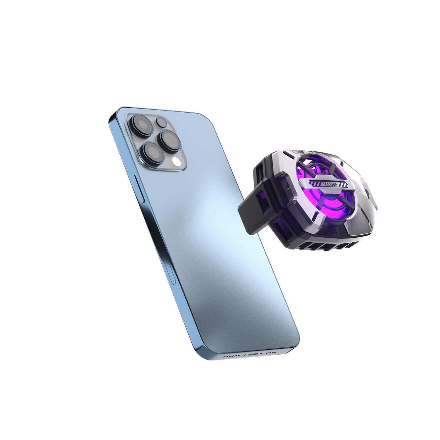 Fantech Phone Fan Cooler HP Gaming Magnetic GLETSER MAX PC10 PCM10 for Smartphone Iphone Android Kipas pendingin - Fantech Indonesia