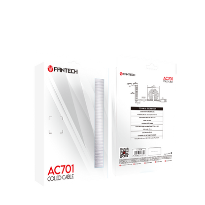 Fantech Coiled Cable Type C Aviator AC701 Kabel Keyboard Mechanical - Fantech Indonesia