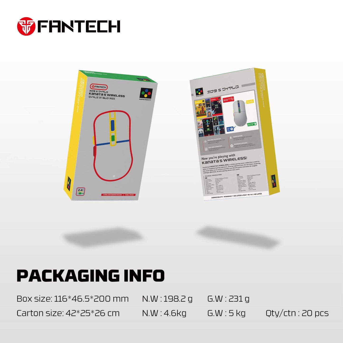 FANTECH KANATA S WG9S SUPER MAXFIT GAMING MOUSE
