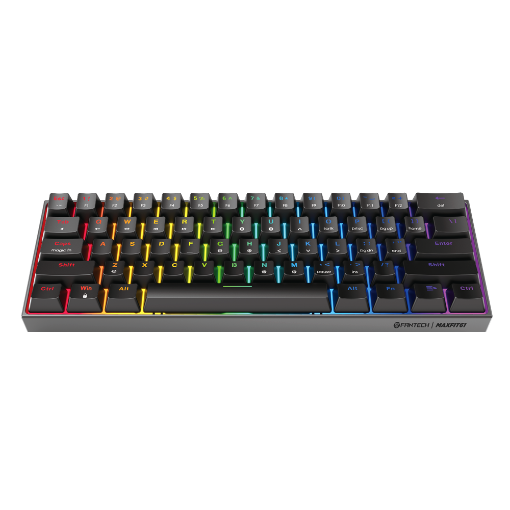 Fantech MAXFIT61 MK857 60% Keyboard Gaming Mechanical Hitam - Fantech Indonesia