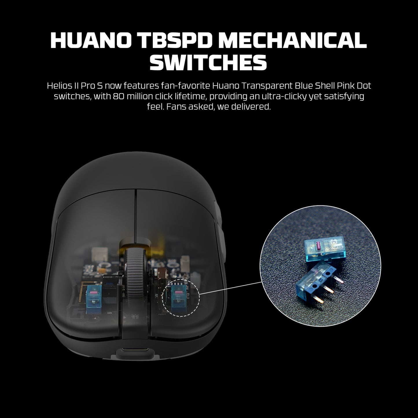 Mouse Gaming HELIOS II PRO S 8K 8K